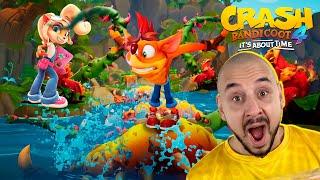 ПАПА РОБ ИГРАЕТ В КРЭШ БАНДИКУТ 4! НОВАЯ ИГРА В CRASH BANDICOOT 4: IT’S ABOUT TIME!