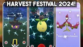 Harvest Festival 2024: Shiny Smoliv Debut & Rare Shiny Pumpkaboo - Tips & Tricks to Catch 'Em All!