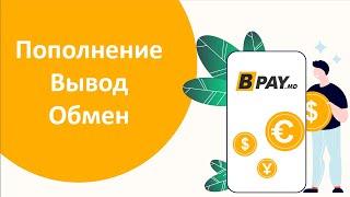 Как правильно использовать опцию "Пополнить/ Вывести/ Обмен" на сайте BPAY