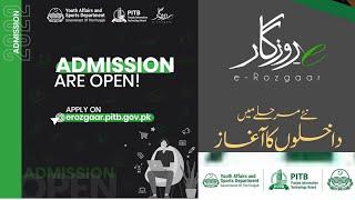 E-Rozgar Great Initiative of Punjab Government | E-Rozgaar Training Program www.erozgaar.pitb.gov.pk