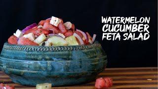 Watermelon Cucumber Feta Salad