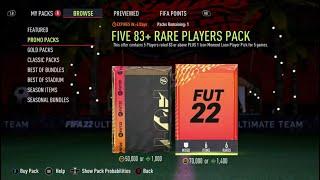 Five 83+ Rare Players Pack! (Tradeable-70k) | FIFA 22 ULTIMATE TEAM