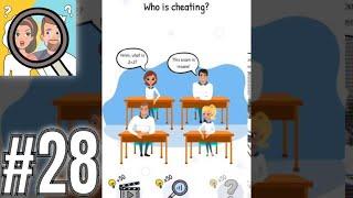 Who is Brain Teaser Riddles Level 28 Who is cheating? Gameplay Solution Walkthrough