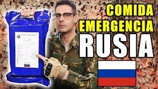 Probando COMIDA DE EMERGENCIA RACIÓN 24 Horas de RUSIA