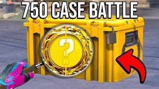 WE DID A 1v1v1 CASE BATTLE AND GOT THIS?! (750+ CASES)