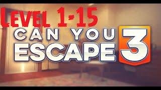 Can You Escape 3 - Level 1-15 Walkthrough Cheats