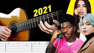 My TOP 10 MOST VIEWED guitar tutorials in 2021 (in 1 minute)