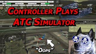 "We just straight up had a CRASH" Real Controller plays ATC Simulator Tower!3D Pro