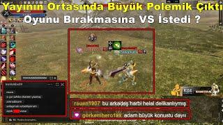 DomenicoWacco - Yayının Ortasında Büyük Polemik Çıktı | Oyunu Bırakmasına VS İstedi ? | Rise Online