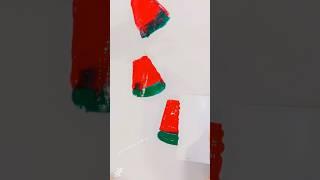 Fun and easy painting techniques #paintinghacks #shorts #viralyoutubeshorts #watermelon 