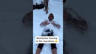 Islam training in the mountains  via islam makhachev IG