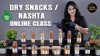 Indian Dry Snacks / Nashta Online Class | To Buy ️ 8551 8551 04 8551 8551 03 | Om Sai Cooking Class