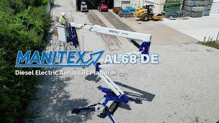 New Manitex AL68 DE diesel electric aerial lift platform for sale | Stock # BM 4754