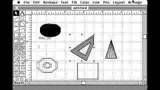 Apple Macintosh - Mac3D v2.1 (1987) Challenger Software