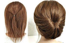 Прическа на Короткие волосы. Просто сделать СЕБЕ! Hairstyle for Short Hair. Just Make Yourself!