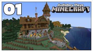 Starting a New World with a Starter House! | dudieboy Plays Minecraft 1.16.3 Season 2 Episode 1