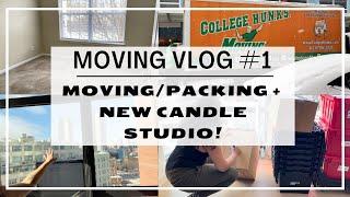 MOVING VLOG # 1 | NEW CANDLE STUDIO! | Converted Second Bedroom