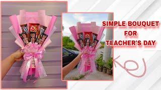 CHOCOLATE BOUQUET FOR TEACHER'S DAY | DIY