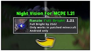 NIGHT VISION For Minecraft PE 1.21 (100% WORKING)