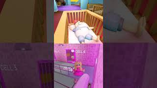 Jumpscare Baby Bobby's Daycare VS Barry's Prison Run Baby Barbie Version| Roblox Obby #barbie