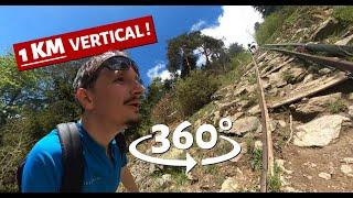 Fully Vertikalkilometer, der steilste Weg der Alpen ? [360° 4K] 