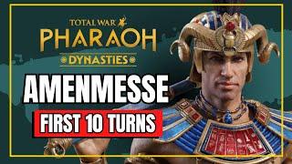  AMENMESSE First Look!  Total War PHARAOH Dynasties Gameplay Campaign Guide Review Let's Play