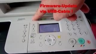 Canon Printer: Service Mode Factory Reset with Language and Firmware Update