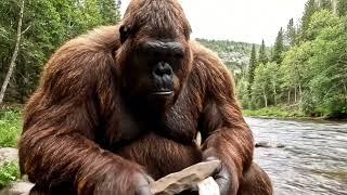 Bigfoot Vlog 7 Nature Shower no Soap needed! | transparent cleaning | sexy hot try on haul | thong
