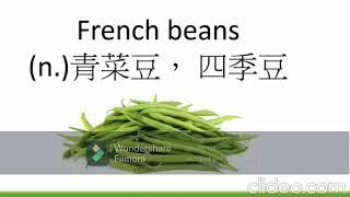 蔬菜Vegetables Sayur sayuran  英文English 华文