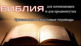 Переводы Библии для начинающих и для продвинутых. Буквальные и смысловые переводы