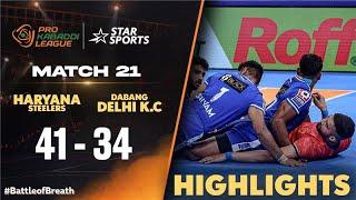 #HaryanaSteelers Overpower #DabangDelhiKC! | #ProKabaddiOnStar 2024 HIGHLIGHTS