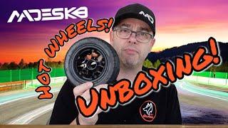 MADESK8 electric skateboard race wheels unboxing. Street tubeless tires.