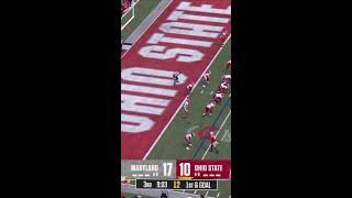 Deamonte Trayanum Gets the Edge and Scores vs. Maryland | Ohio State Football