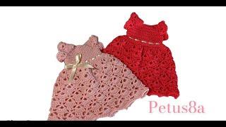 Teje vestido a crochet para tu muñeca amigurumis by Petus