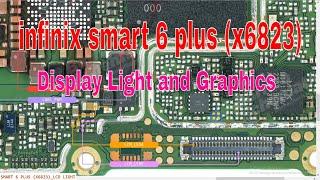 infinix smart 6 plus (x6823) Display Light and Graphics problem Hardware Diagram, jumper ways