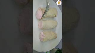 2 minute no bake bread dessert #shorts #bread #viralshort