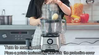 Magiccos FP408 Food Processor Cutting Fries Demo