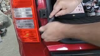 How to replace a Jeep Patriot Tail Light Bulb or Assembly