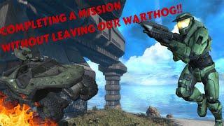 Completing a Halo CE mission without leaving our Warthog!!