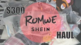 $300 ROMWE SHEIN try on HAUL and REVIEW!