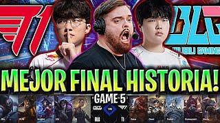 IBAI CASTEA LA MEJOR FINAL DE LA HISTORIA! - T1 vs BLG Game 5 GRAN FINAL WORLDS 2024 IBAI ESPAÑOL