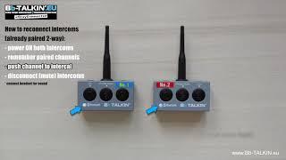 BbTalkin how to reconnect already paired intercoms 2 way - Bb-Talkin.eu