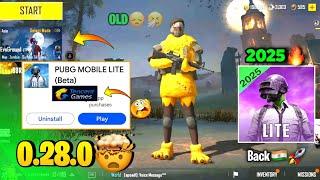 Pubg Lite 0.28.0 Old Tencent Back Update 2025 | Pubg Mobile Lite 0.28.0 Comeback Update 2025 