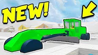 NEW GRADER IN SNOW SHOVELING SIMULATOR! *BEST VEHICLE!* (Roblox)