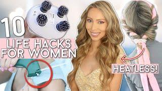 10 NEW *GAME-CHANGING* LIFE HACKS FOR WOMEN!