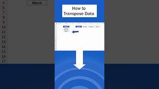 How to Transpose Data in Excel