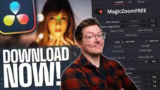 The FREE Zoom Tool for DaVinci Resolve 19 - Magic Zoom!