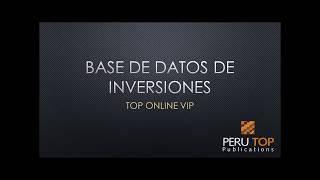 Perú Top: Cuadro de Inversiones Empresariales VIP