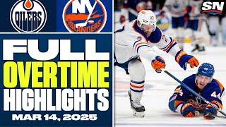 Edmonton Oilers at New York Islanders | FULL Overtime Highlights - March 14, 2025