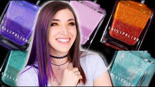 New Color Changing Nail Polish! LolliPolish Cocktail Quintet Swatches || KELLI MARISSA